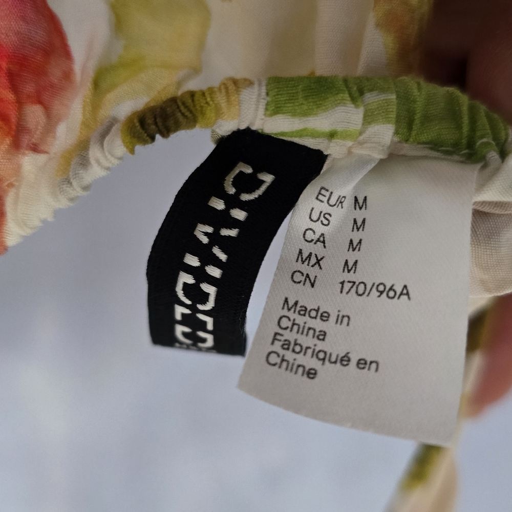 H&M Floral Spaghetti Strap Dress Medium - Picture 4 of 4